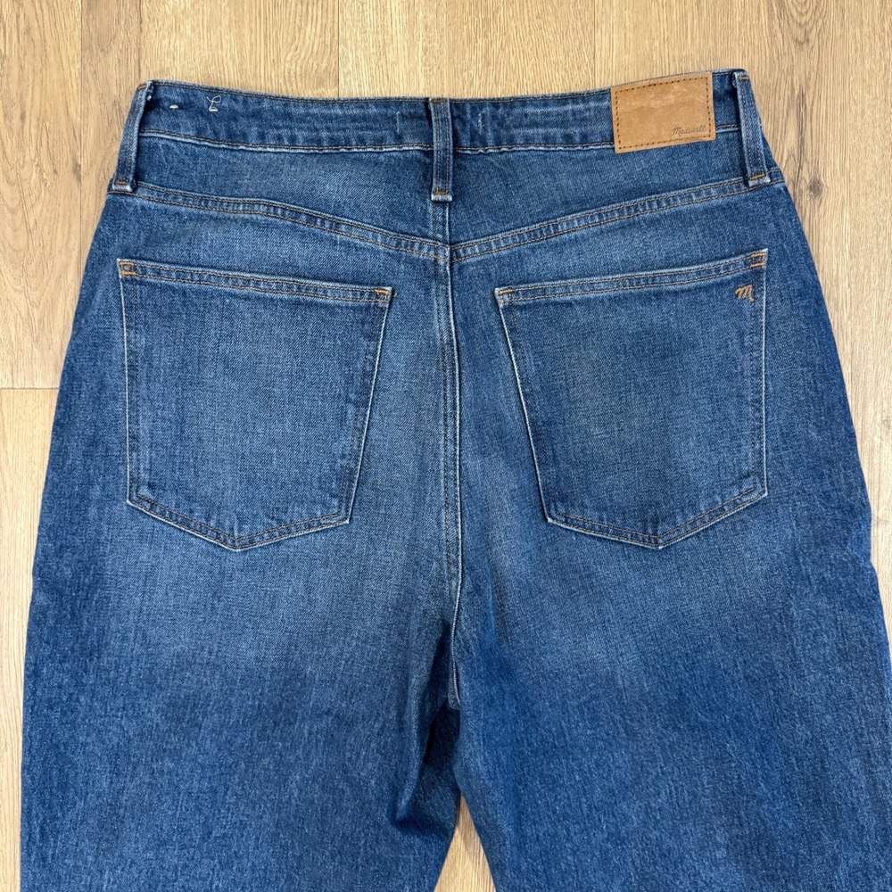 Madewell Curvy Perfect Vintage Straight Jeans Dark Indigo High Rise Size 31 EUC - Picture 8 of 8